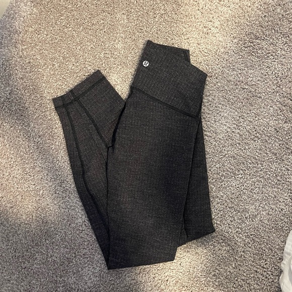 Lululemon grey herringbone wunder under 28” legging - Picture 1 of 1